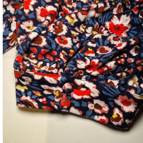 Boden - Multicolored Floral Dress - Puffy Sleeves - Picture 9 of 12